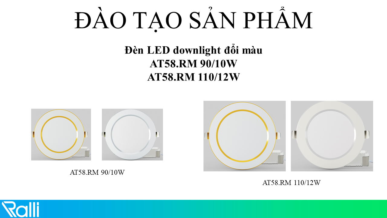 Đào tạo sản phẩm downlight AT58.RM